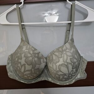 No Boundaries Green Lace Underwire Push-up Bra